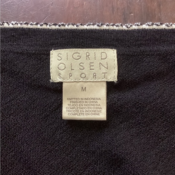 Sigrid Olsen Black Fitted Sleeveless Camisole Sz M - Picture 6 of 10